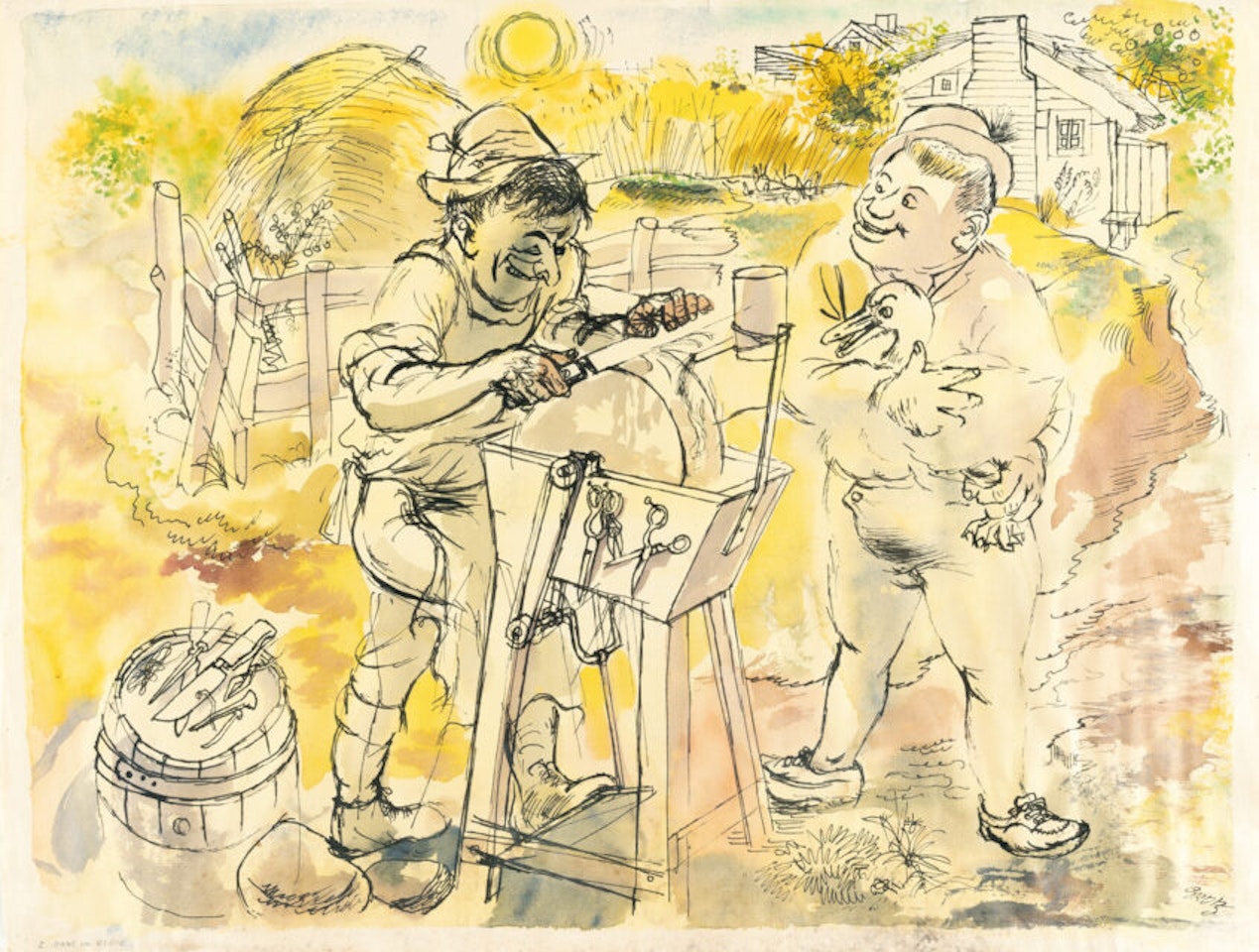 Hans in hapiness by George Grosz
