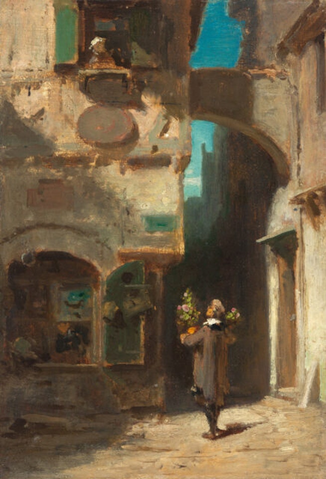 The Well Wisher by Carl Spitzweg