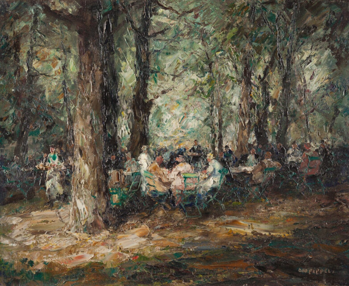 “Wirtsgarten in Munich” by Otto Pippel