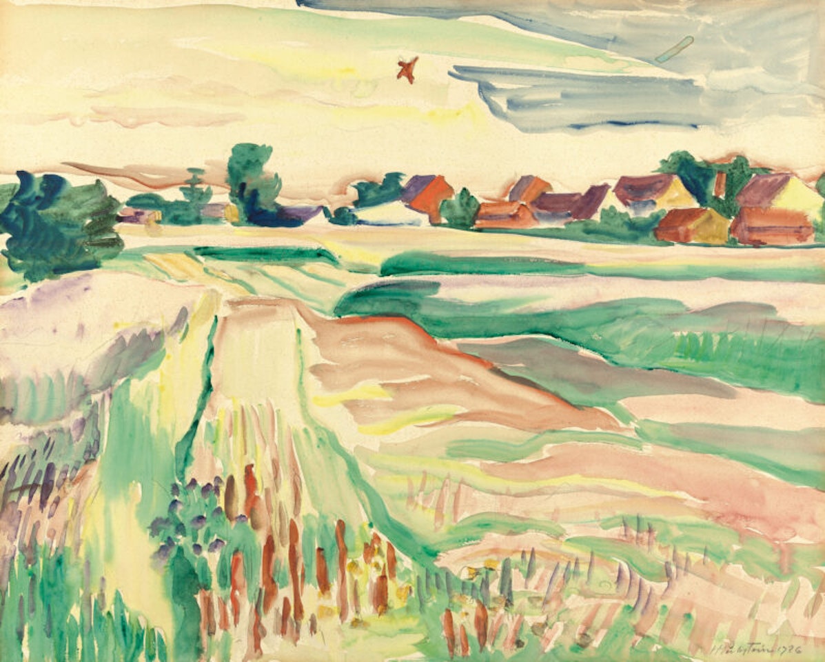 “The Lark” (Field lark) by Max Pechstein