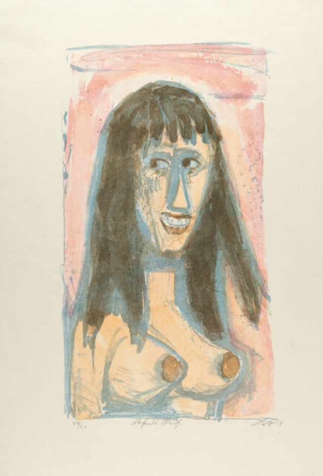 Laughing girl by Otto Dix