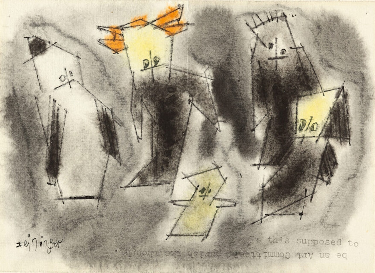 Five figures (Ghosties) by Lyonel Feininger