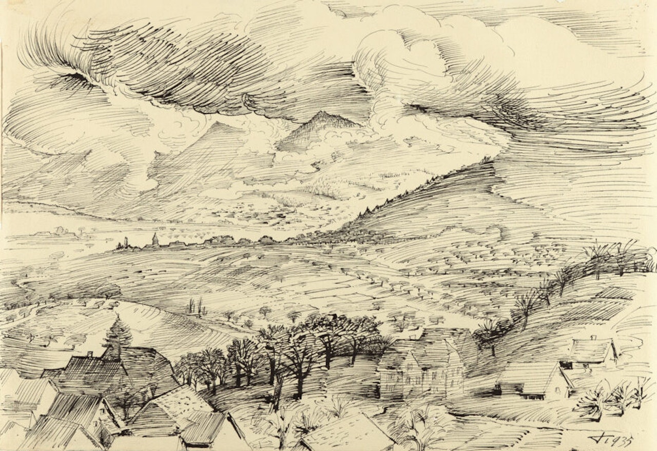 View from Randegg Castle by Otto Dix