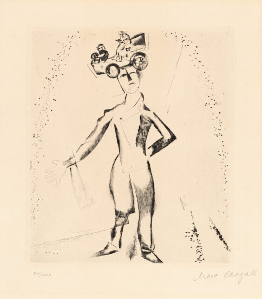 L"automobiliste by Marc Chagall