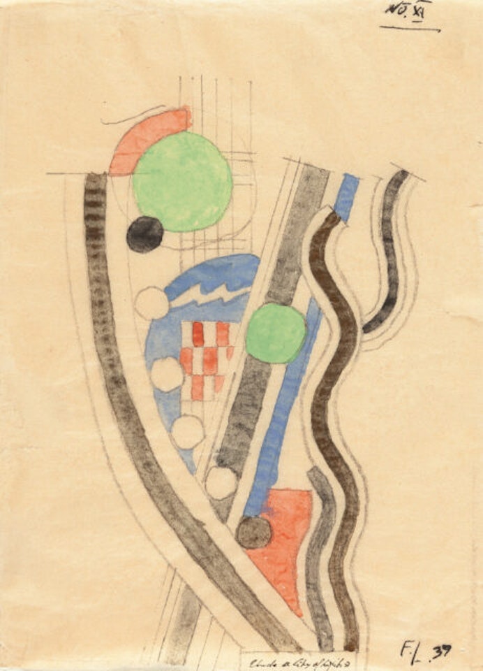 “Etude a City of Lights” by Fernand Leger