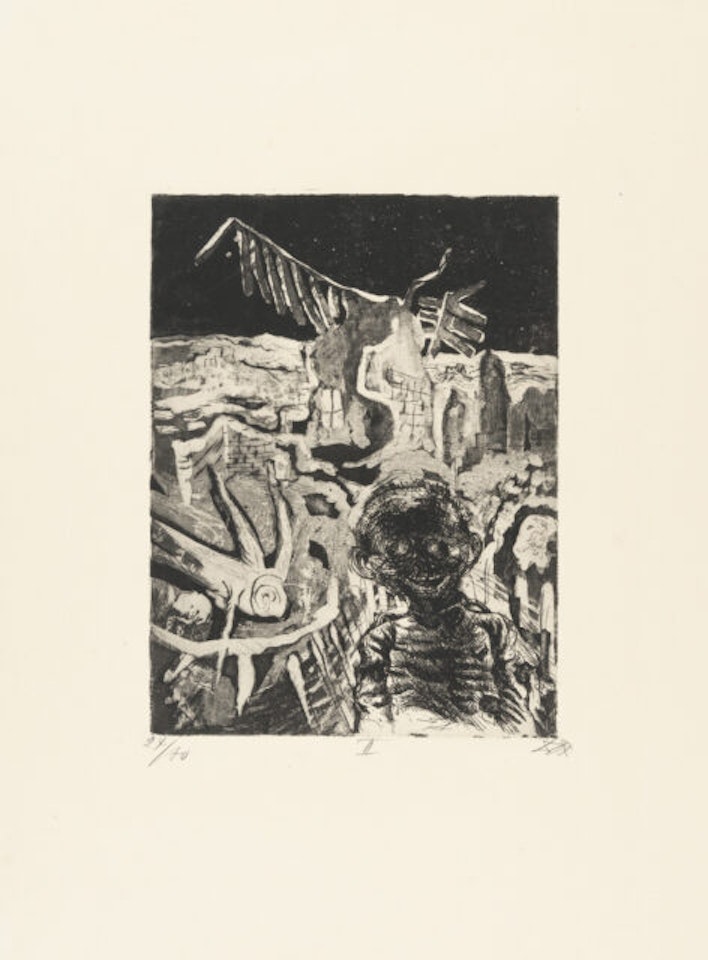 Night-time encounter with a madman by Otto Dix