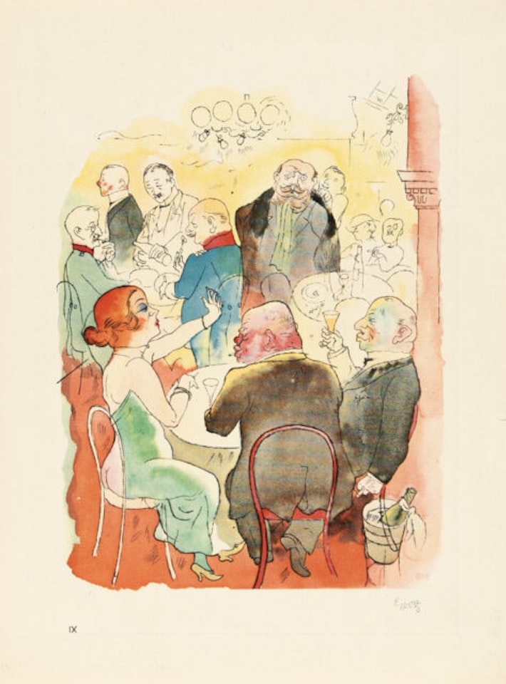 Soirée from: Ecce Homo by George Grosz