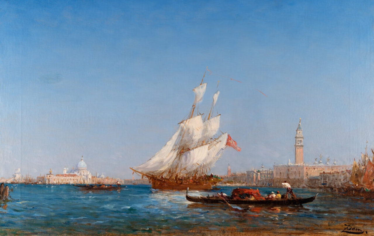 View of Venice by Félix Ziem