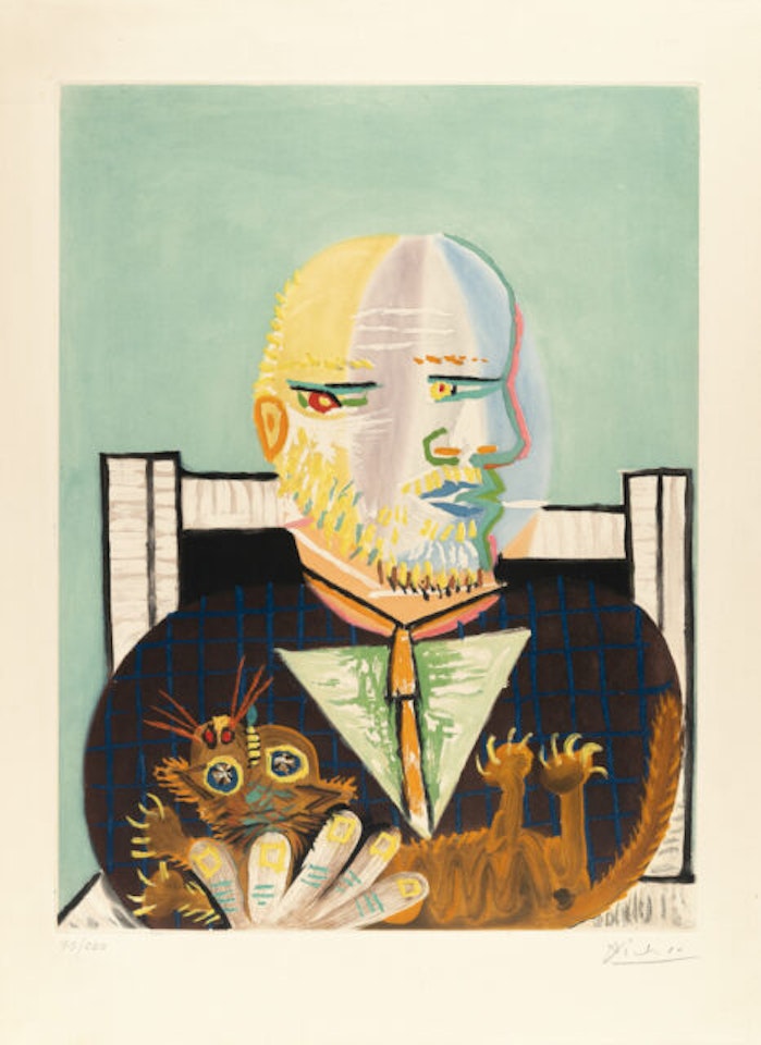 Vollard et son chat by Pablo Picasso