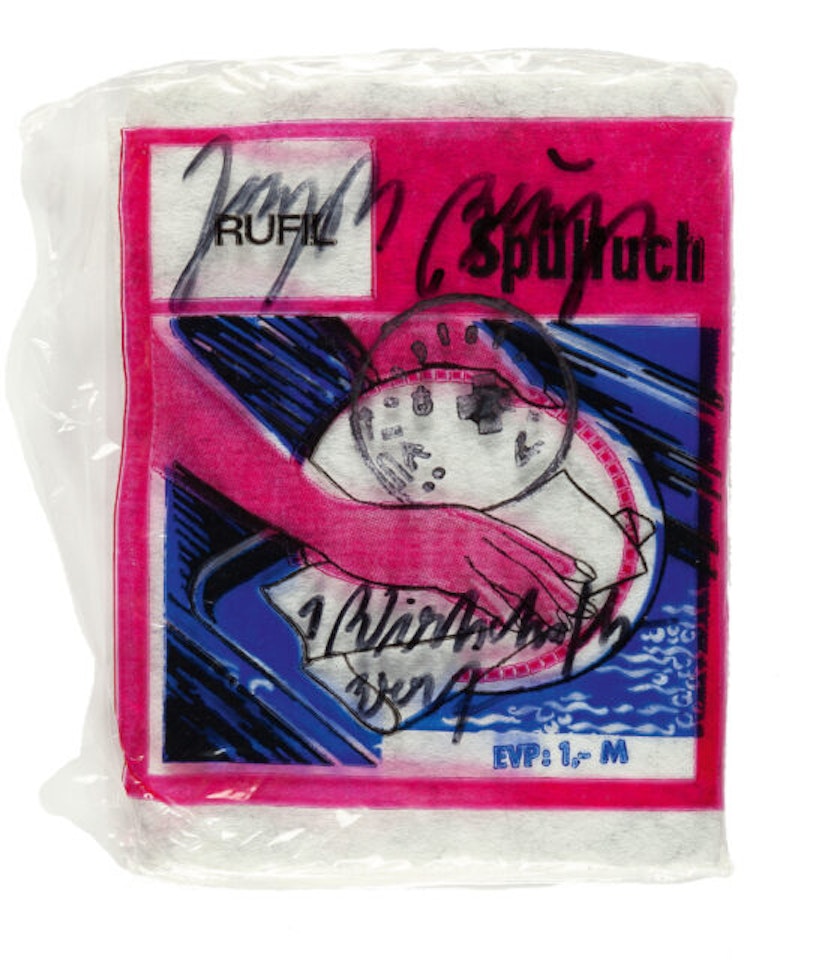“1 economic value” (dishcloth) by Joseph Beuys