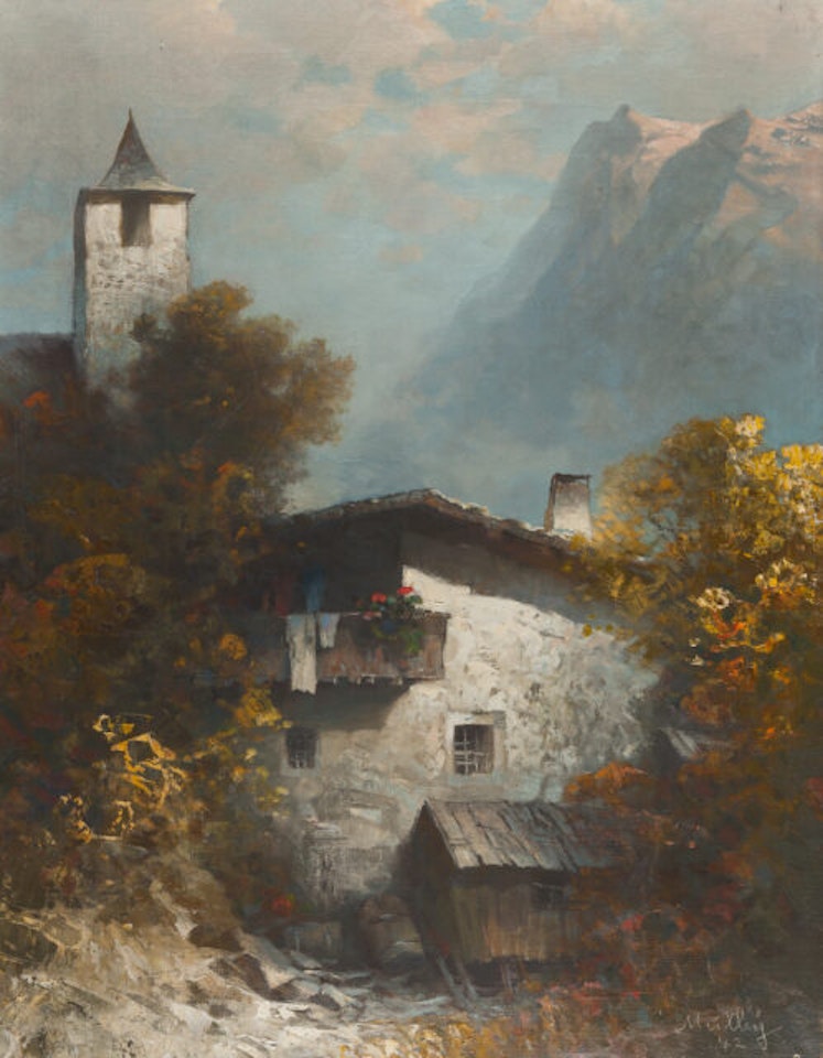 Farmhouse in the mountains by Oskar Mulley