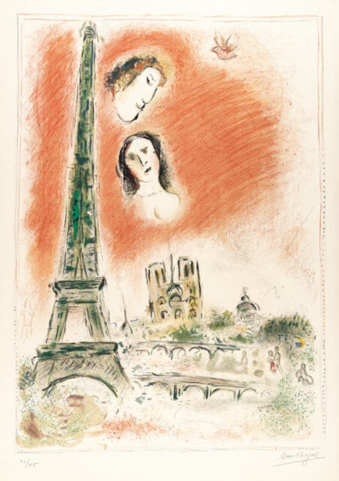 Le rêve de Paris by Marc Chagall