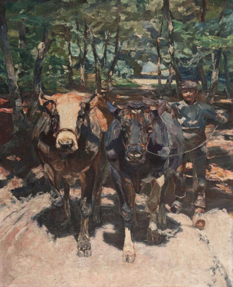 Cow herder by Heinrich von Zugel