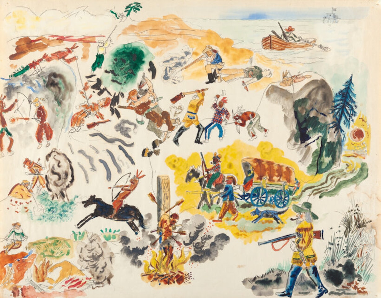 The wild West by George Grosz