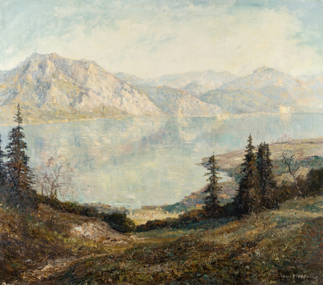 Before spring at Traunsee by Otto Pippel