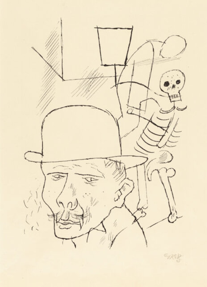 Death on the streets by George Grosz