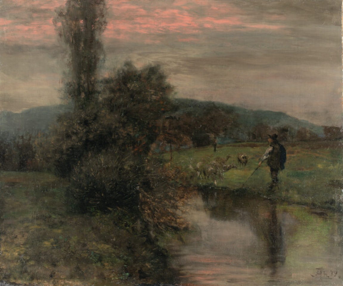 Evening Landscape by Hans Thoma