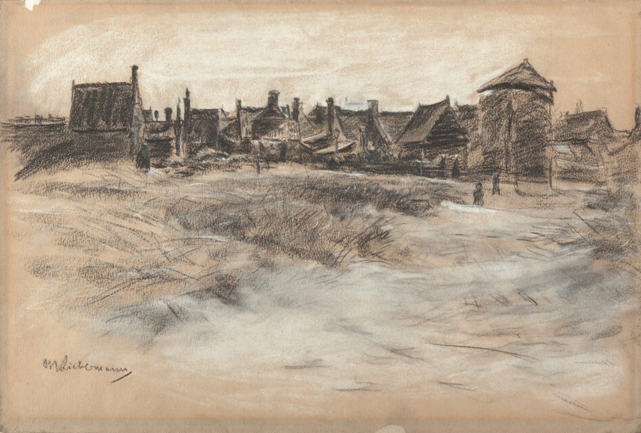 Edge of village by Max Liebermann