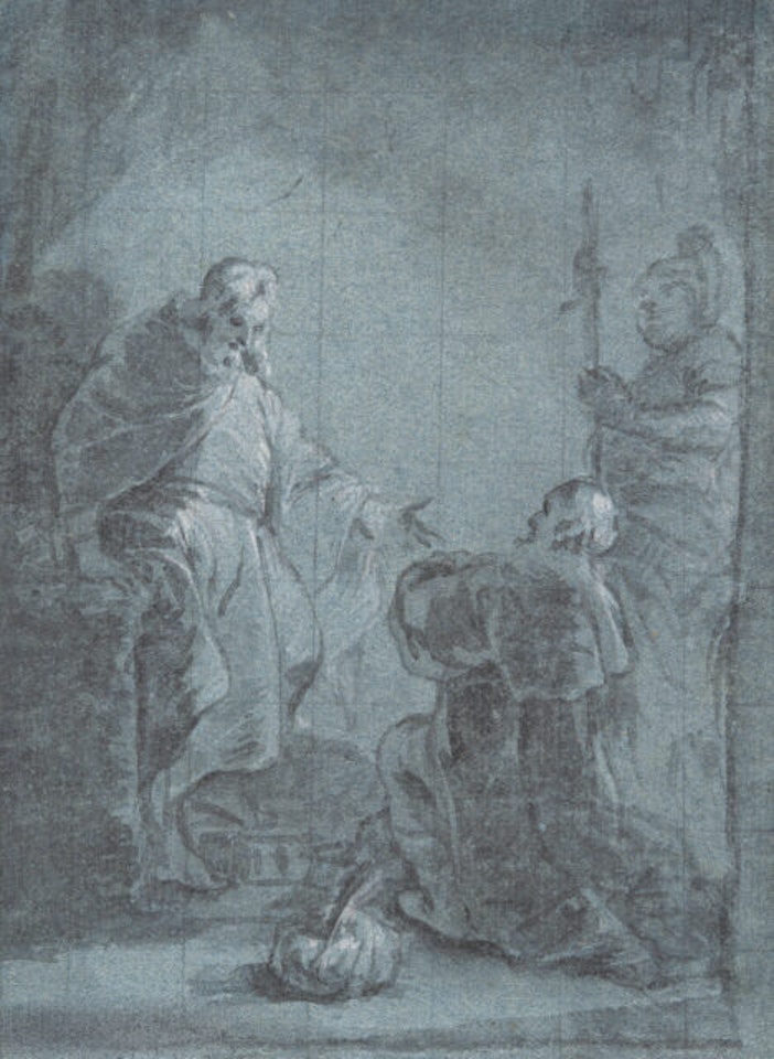 Christ and the captain of Capernaum by Januarius Johann Rasso Zick