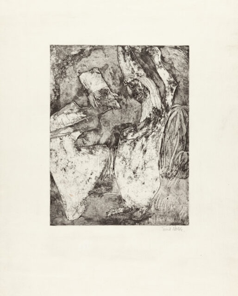 Scholars" dispute by Emil Nolde