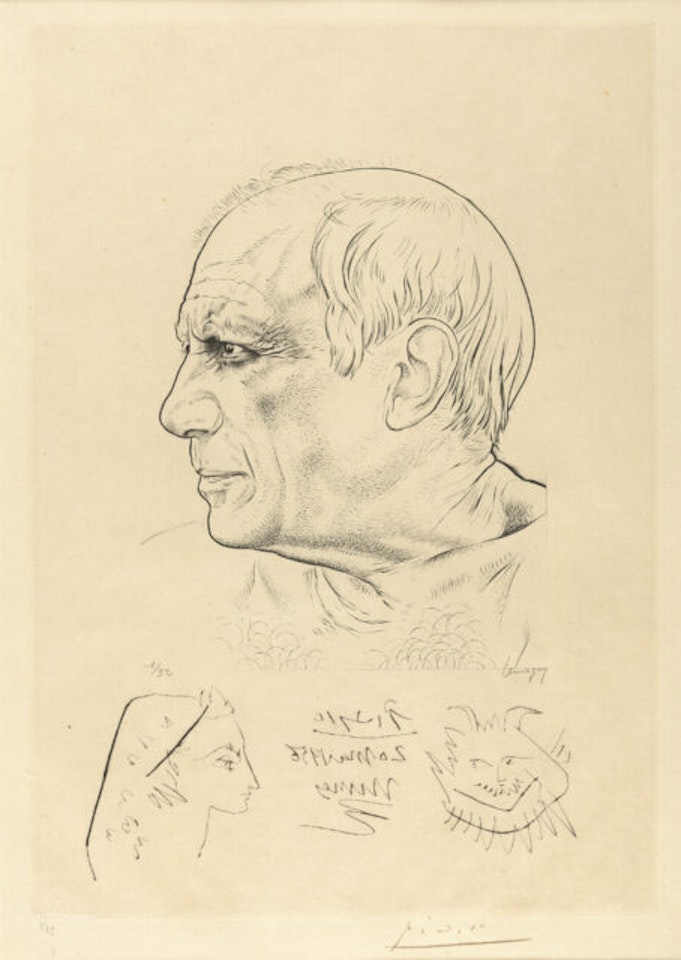 Remark for the Portrait of Picasso by Lemagny by Pablo Picasso