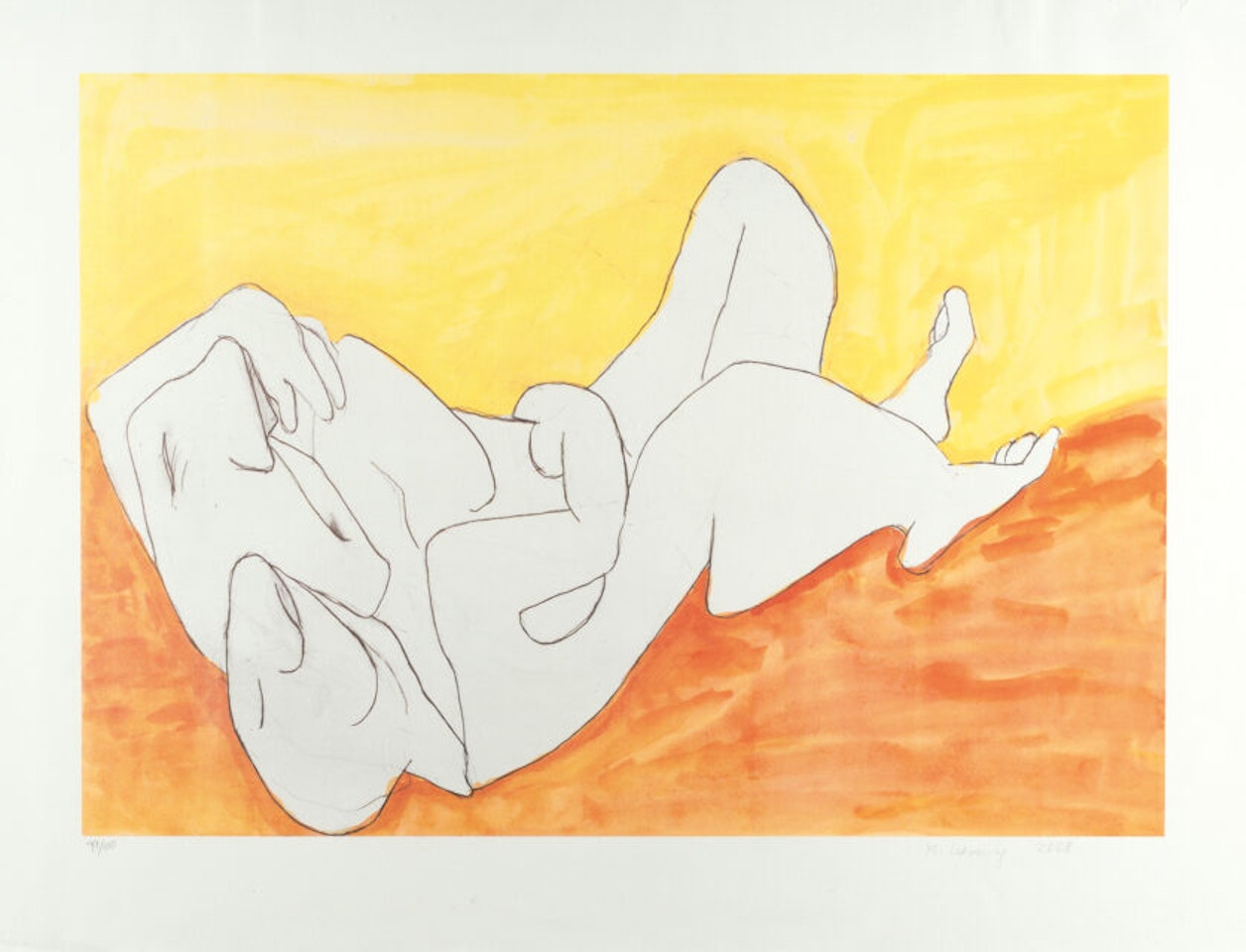 Untitled (from the edition friendship) by Maria Lassnig