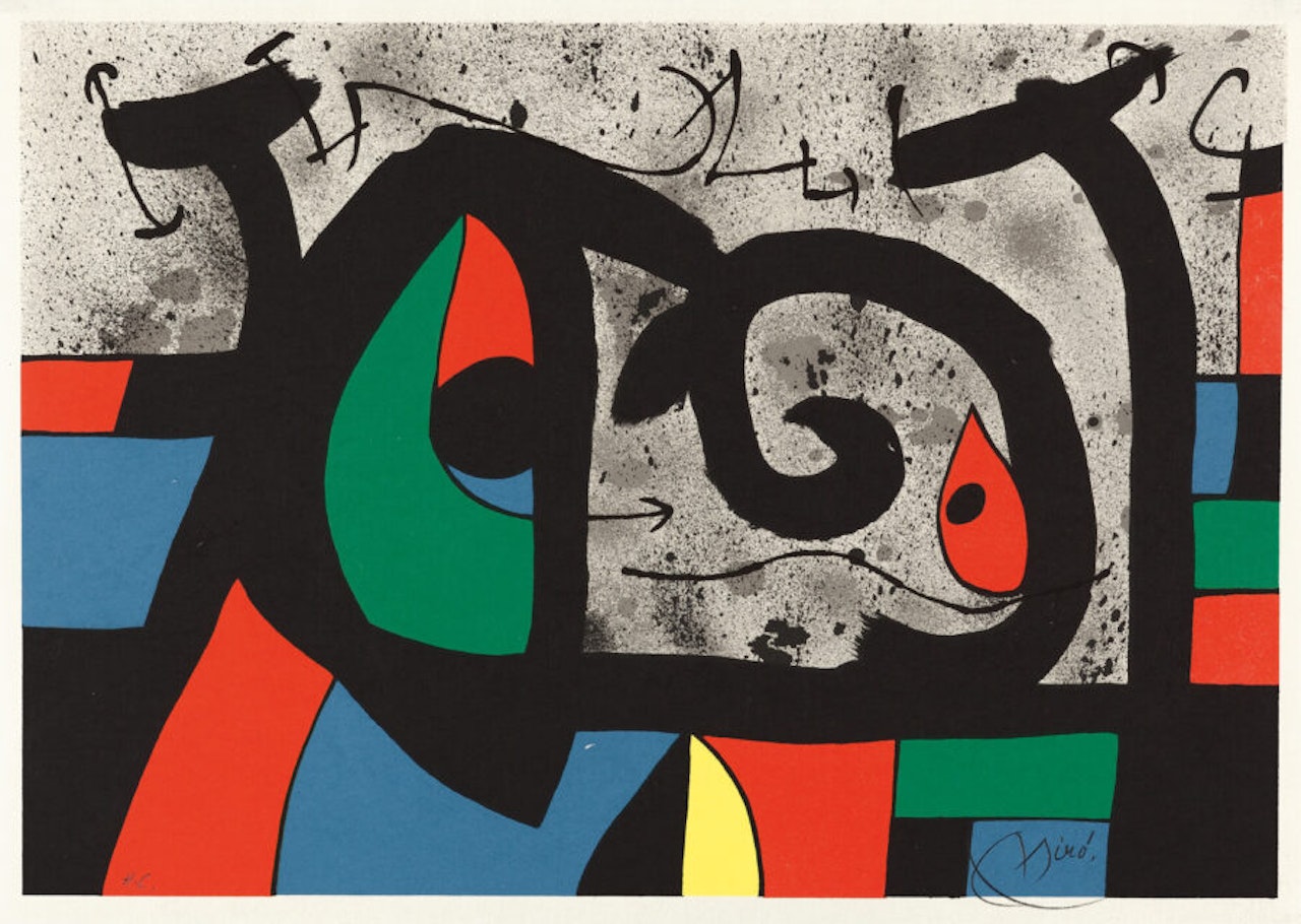 Sheet 9 from: Le lézard aux plumes d"or by Joan Miró