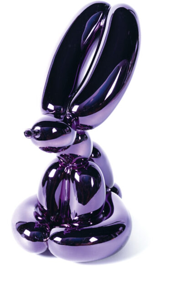 Balloon rabbit (violet) by Jeff Koons