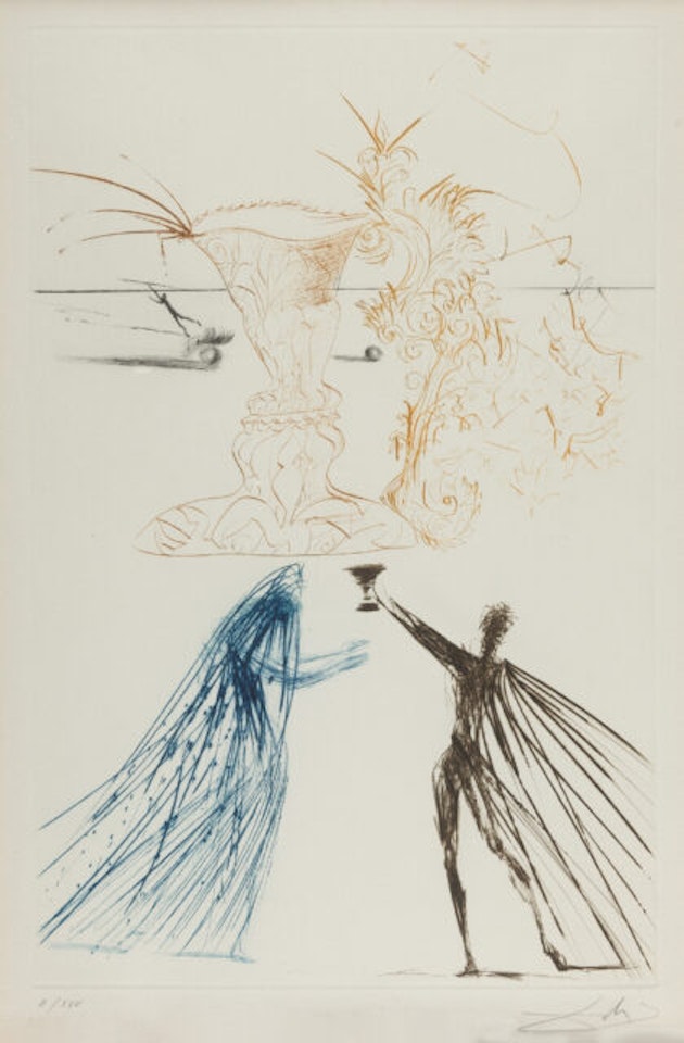 Tristan and Isolde from: Tristan and Isolde by Salvador Dali