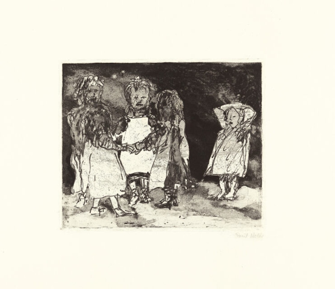 Ringlet row (Ring-a-Ring o" Roses) by Emil Nolde