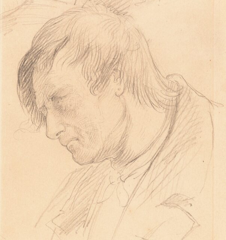 Study of a Man in Profile by Wilhelm Busch