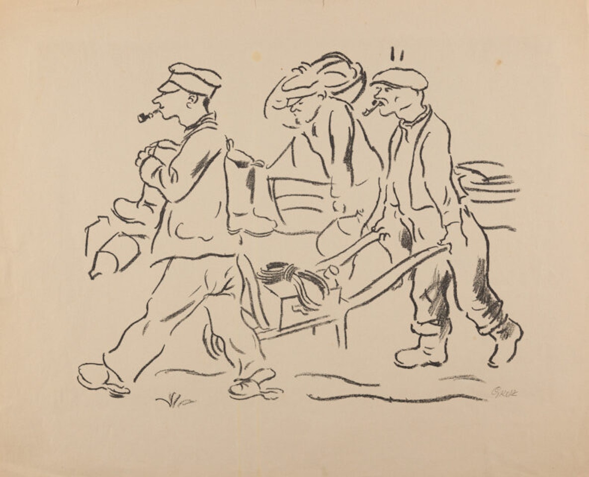 Fishermen from Pomerania by George Grosz