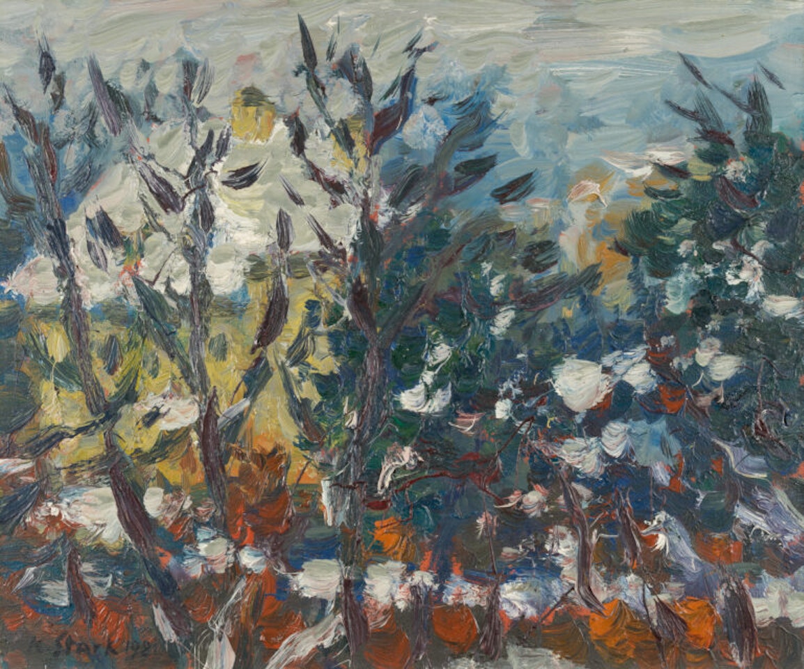 View from the artist"s studio in Grinzing by Karl Stark