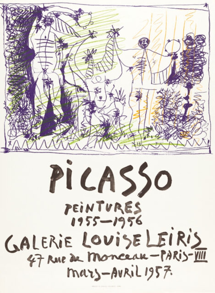 Poster: Peintures 1955-1956 by Pablo Picasso