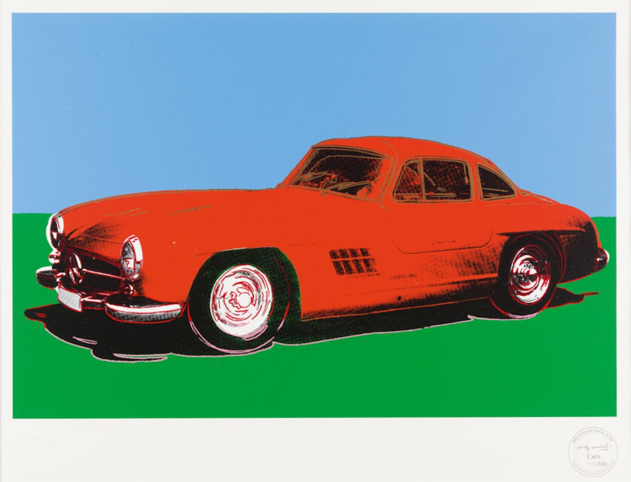 Mercedes 300 SL Gullwing by After Andy Warhol