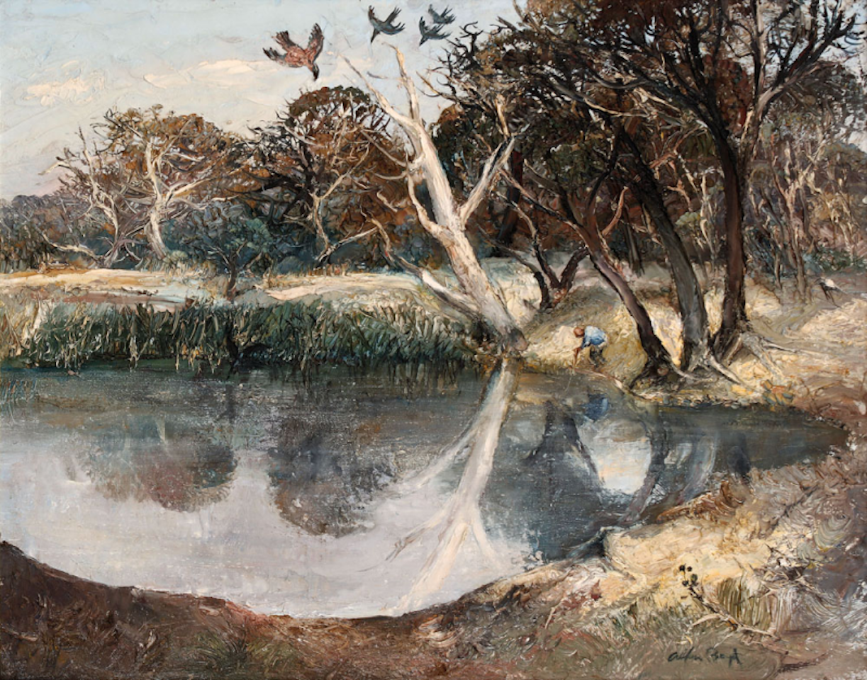 Eltham Dam by Arthur Merric Bloomfield Boyd