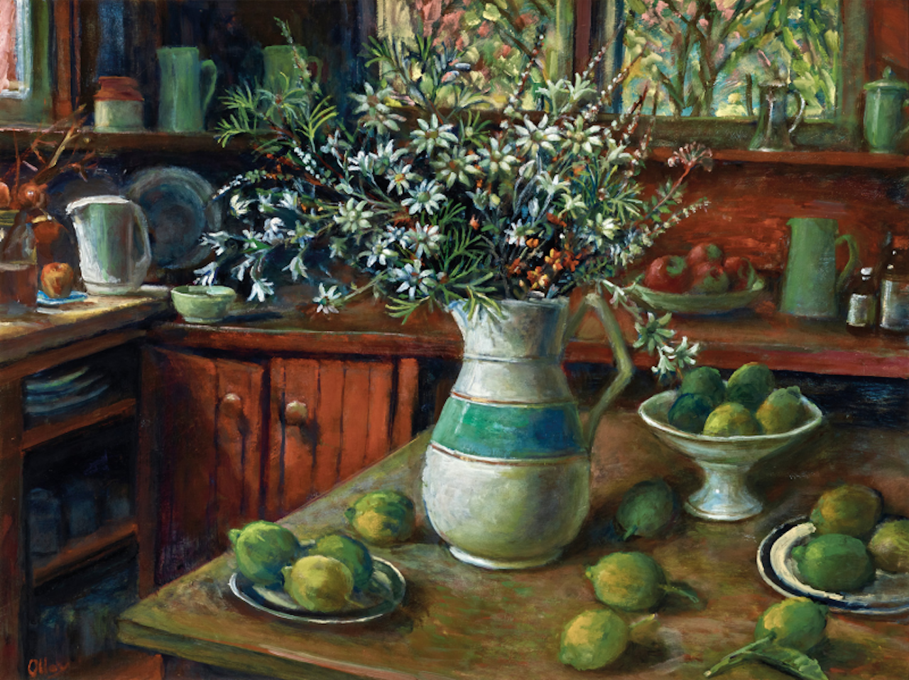 Wildflowers in the Kitchen by Margaret Hannah Olley