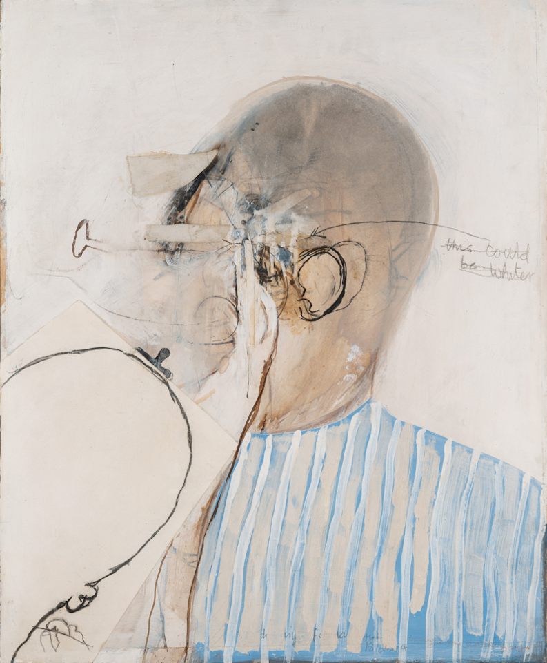 Drawing of a Man Drinking (also known as Portrait) by Brett Whiteley