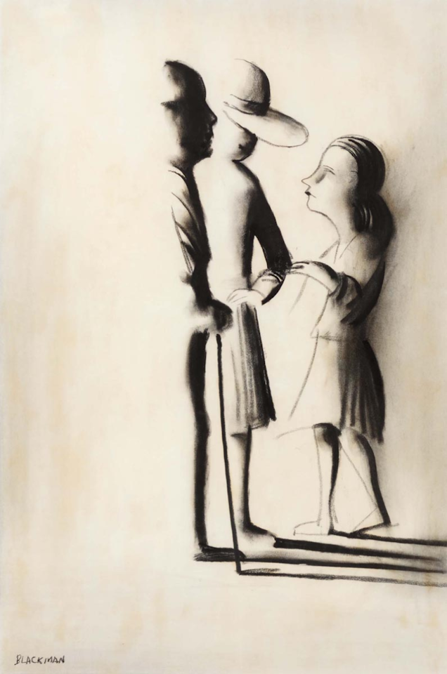 The Gathering; by Charles Blackman