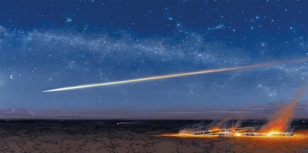 The Night Run (Star Trail) by Tim Storrier