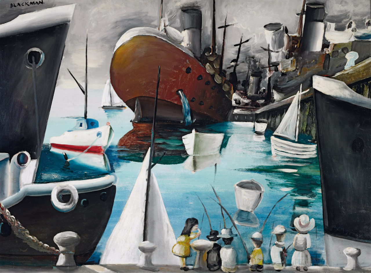 Boats at Williamstown by Charles Blackman