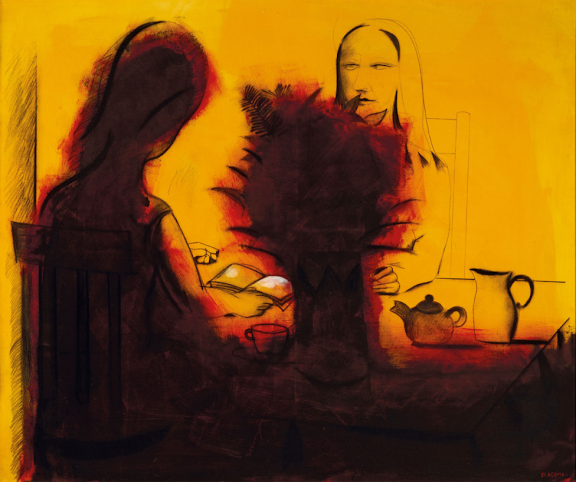 The Reading Room by Charles Blackman