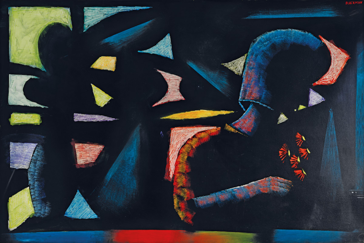 Girl with Flowers by Charles Blackman