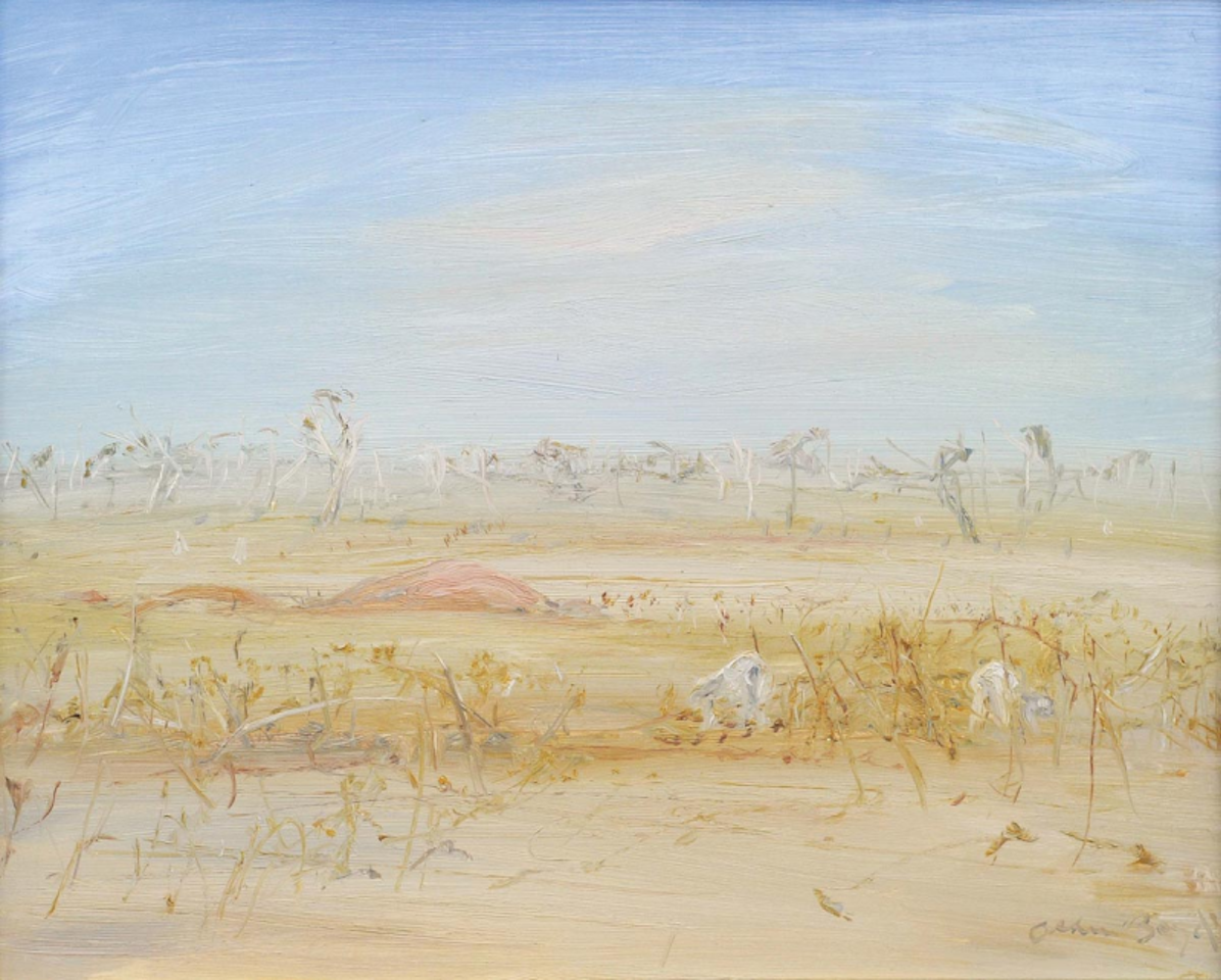 Sheep Grazing, Wimmera by Arthur Merric Bloomfield Boyd