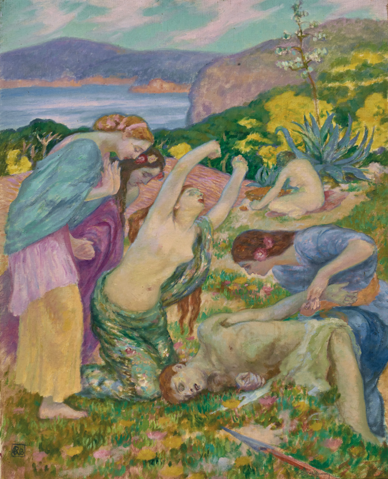 Venus and Adonis by Rupert Charles Wulsten Bunny