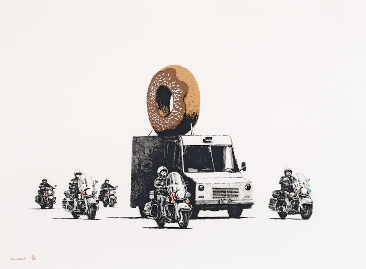 Donuts (Chocolate) by Banksy