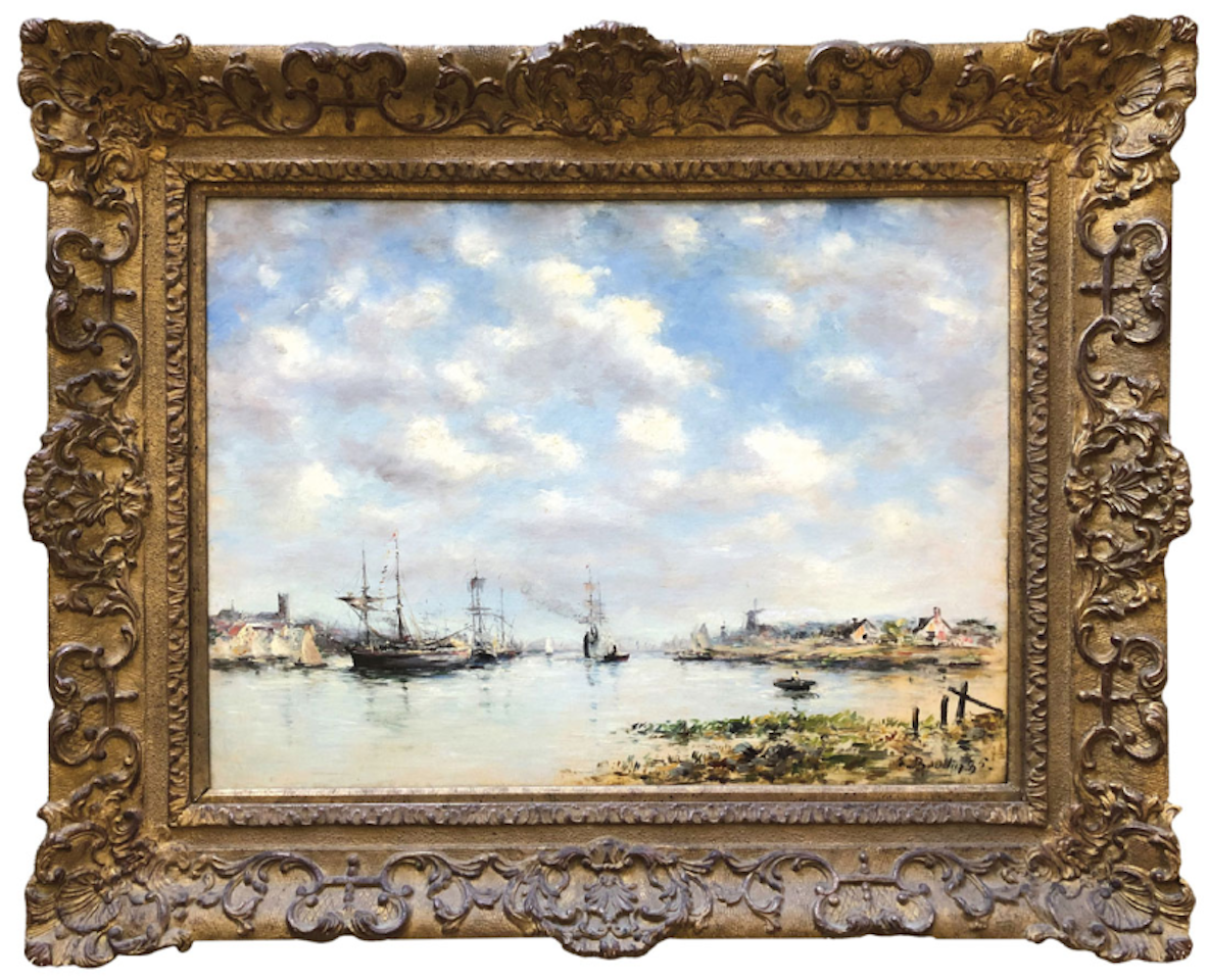 La Meuse devant Dordrecht (The Meuse near Dordrecht) by Eugène Boudin