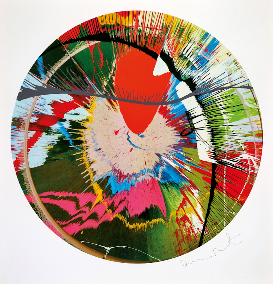 Beautiful, Galactic, Exploding Screenprint (Spin) by Damien Hirst