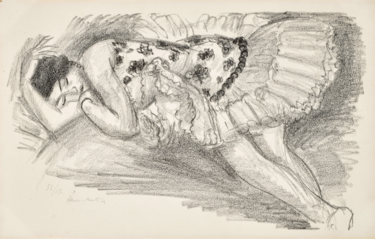 Danseuse Endormie au Divan, from Dix Danseuses by Henri Matisse