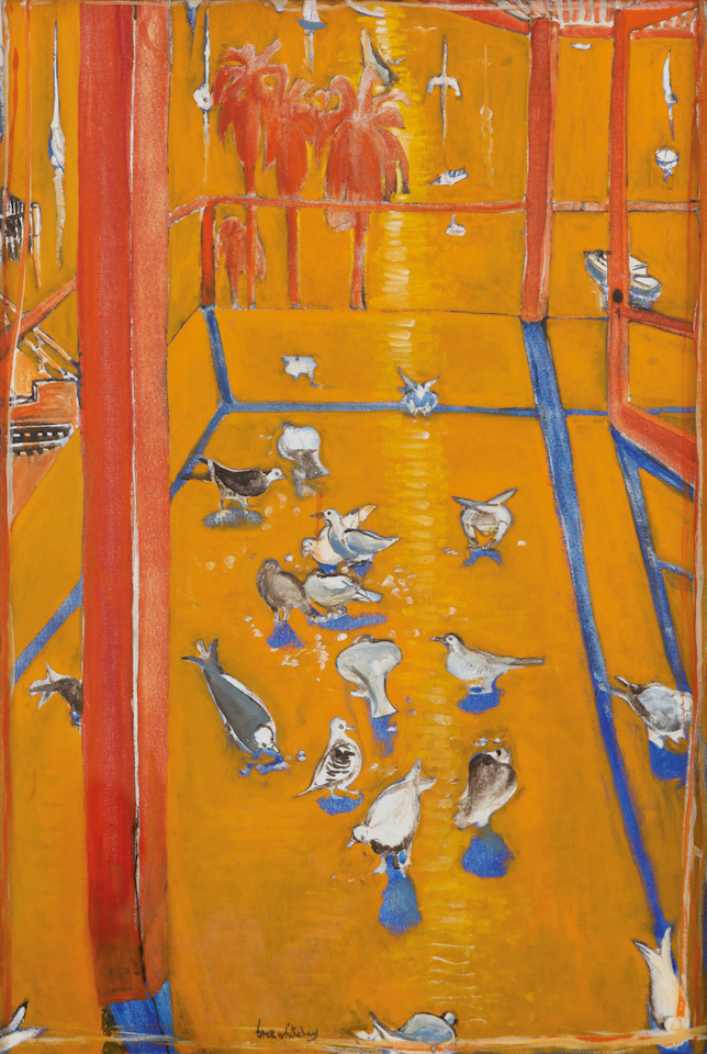 Feeding Lavender Bay Doves by Brett Whiteley
